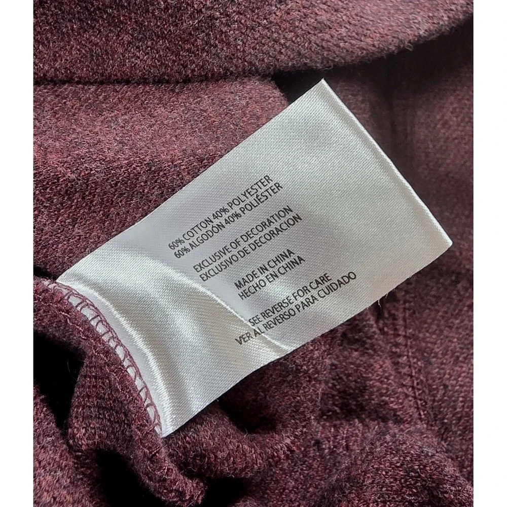 Banana Republic Burgundy‎ Crew Neck Pullover Knit Sweater Men's Size Large
